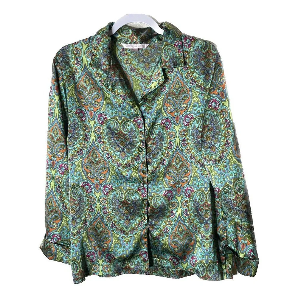 Vintage VS Silky Blue Green Boho Set XS